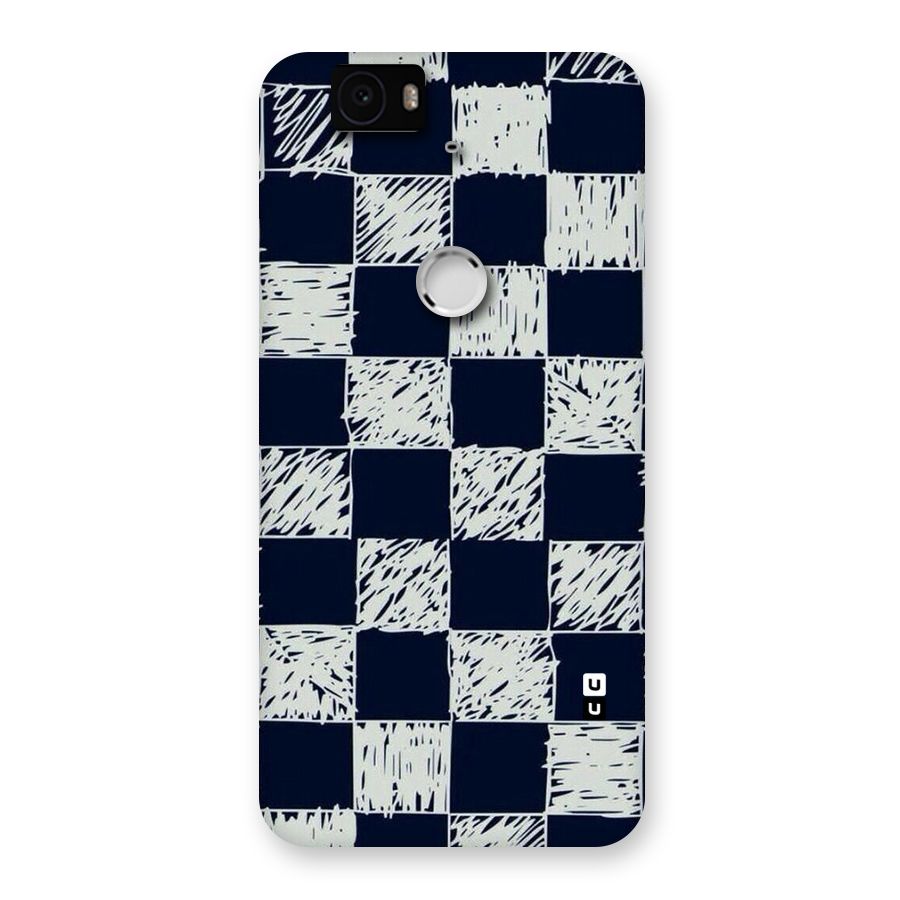 Sketchy Check Design Back Case for Google Nexus-6P