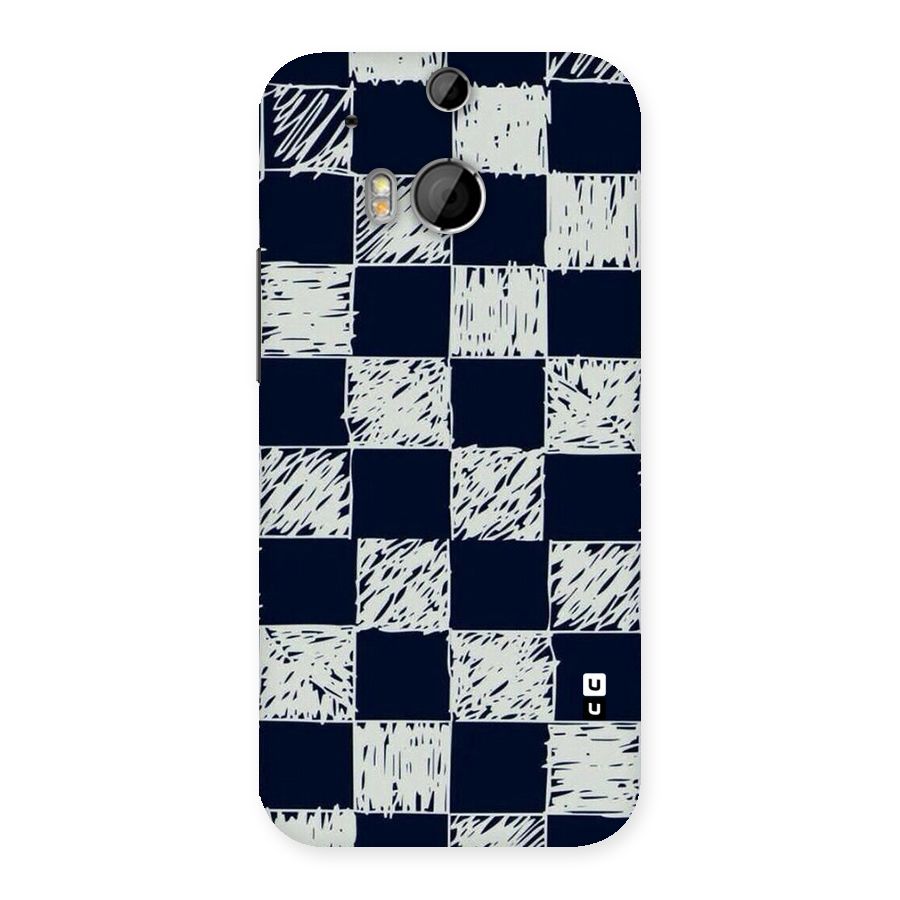 Sketchy Check Design Back Case for HTC One M8