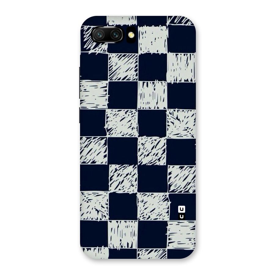 Sketchy Check Design Back Case for Honor 10