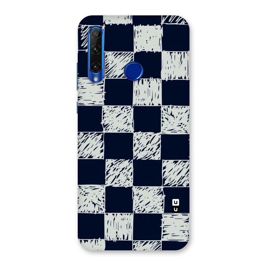 Sketchy Check Design Back Case for Honor 20i