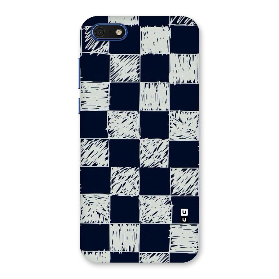 Sketchy Check Design Back Case for Honor 7s