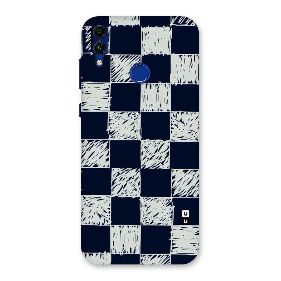 Sketchy Check Design Back Case for Honor 8C