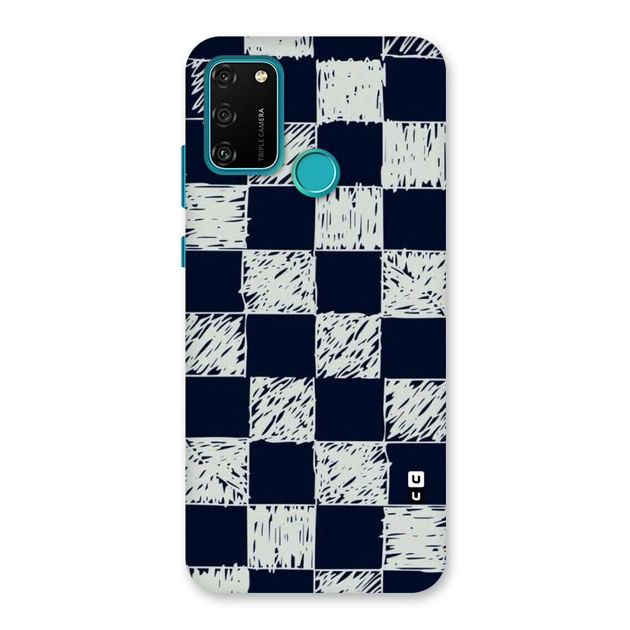 Sketchy Check Design Back Case for Honor 9A