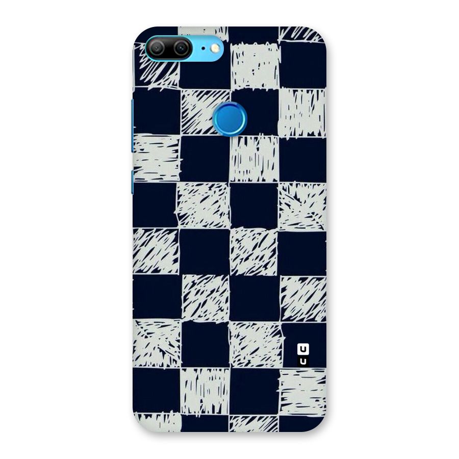 Sketchy Check Design Back Case for Honor 9 Lite