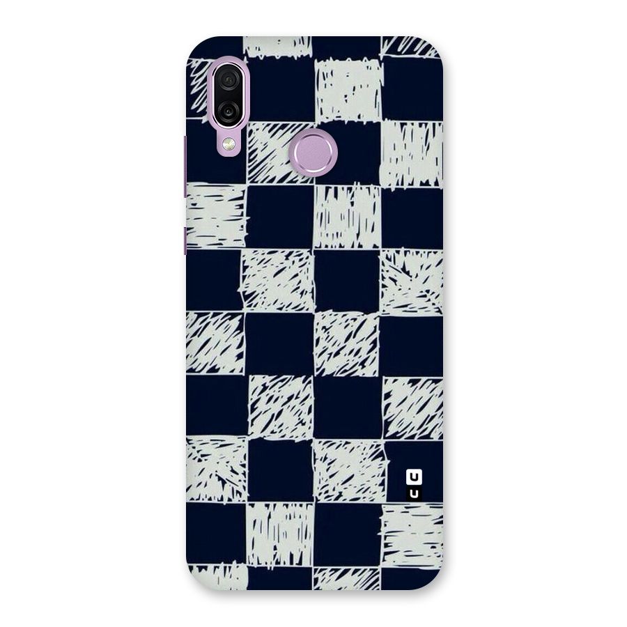 Sketchy Check Design Back Case for Honor Play