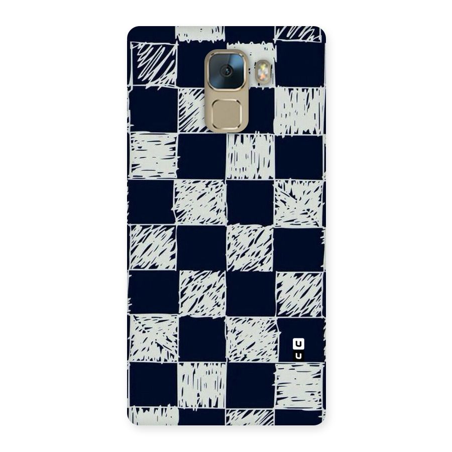 Sketchy Check Design Back Case for Huawei Honor 7