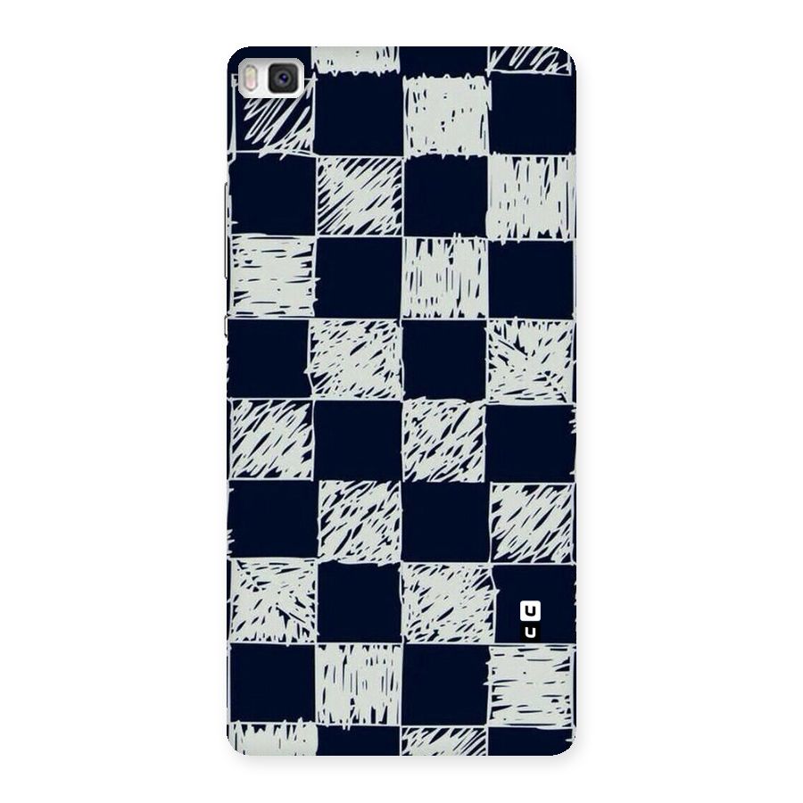 Sketchy Check Design Back Case for Huawei P8