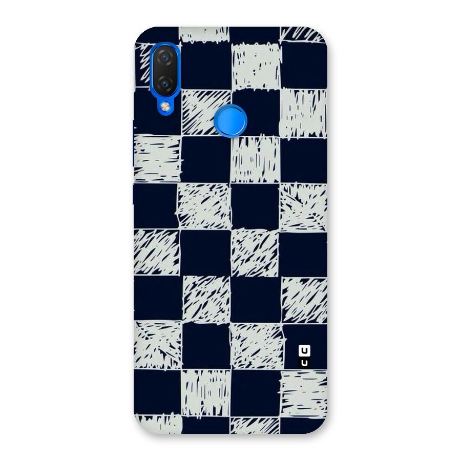 Sketchy Check Design Back Case for Huawei P Smart+