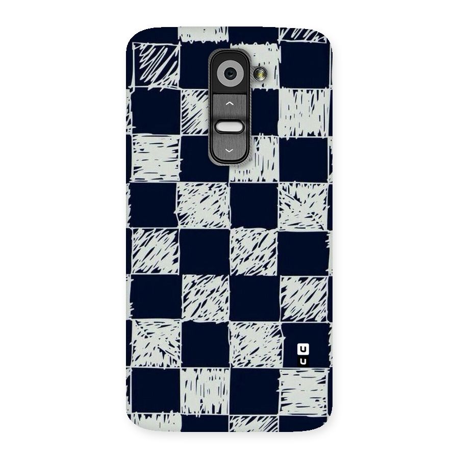 Sketchy Check Design Back Case for LG G2