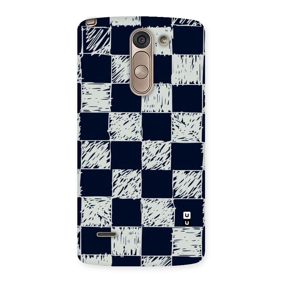 Sketchy Check Design Back Case for LG G3 Stylus