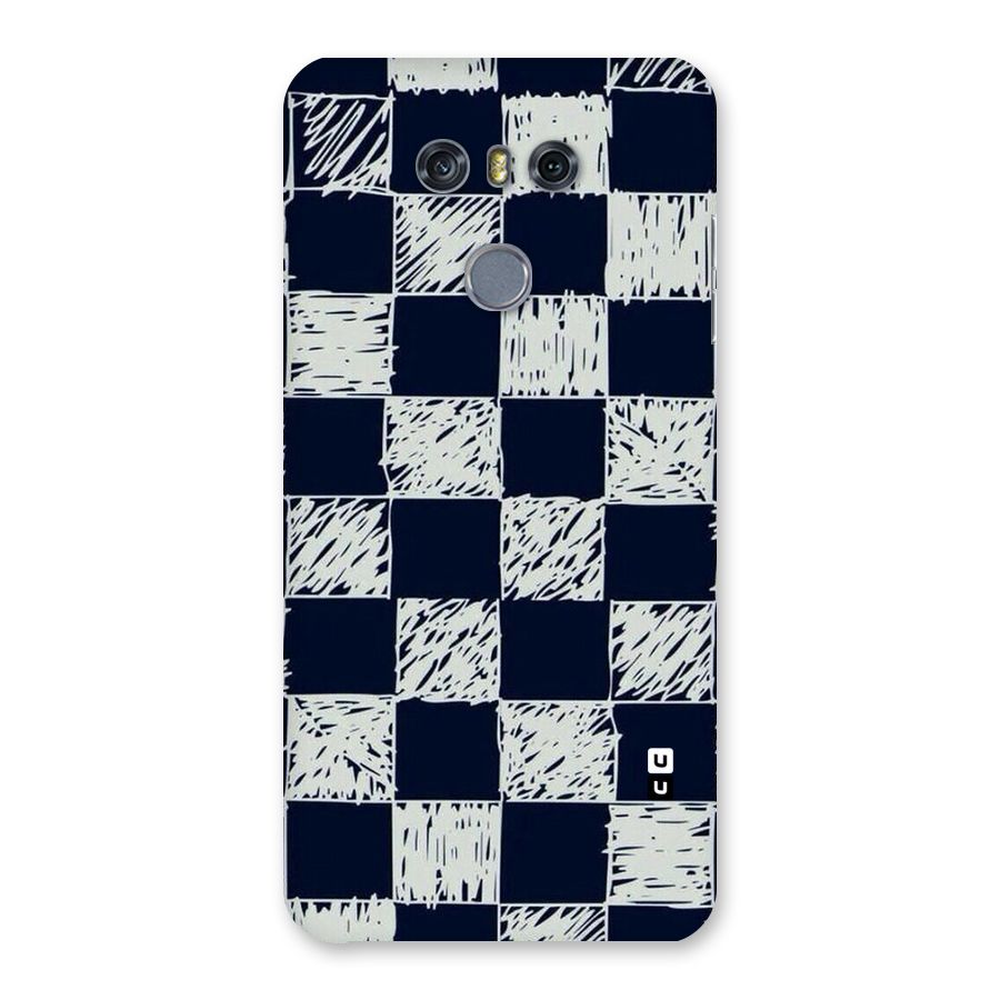 Sketchy Check Design Back Case for LG G6