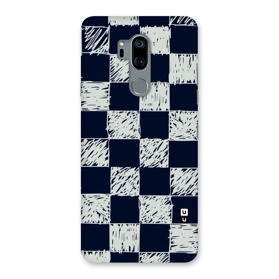 Sketchy Check Design Back Case for LG G7
