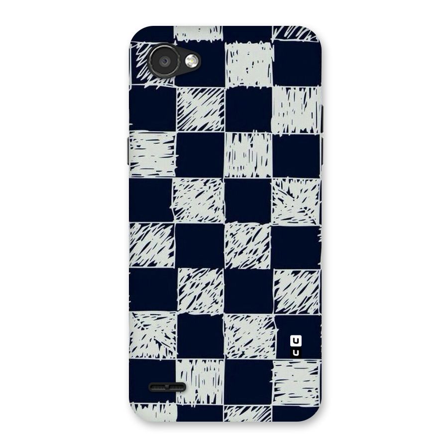 Sketchy Check Design Back Case for LG Q6