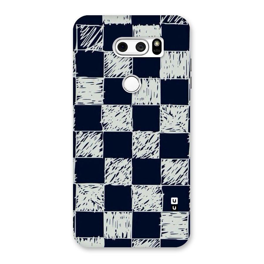 Sketchy Check Design Back Case for LG V30