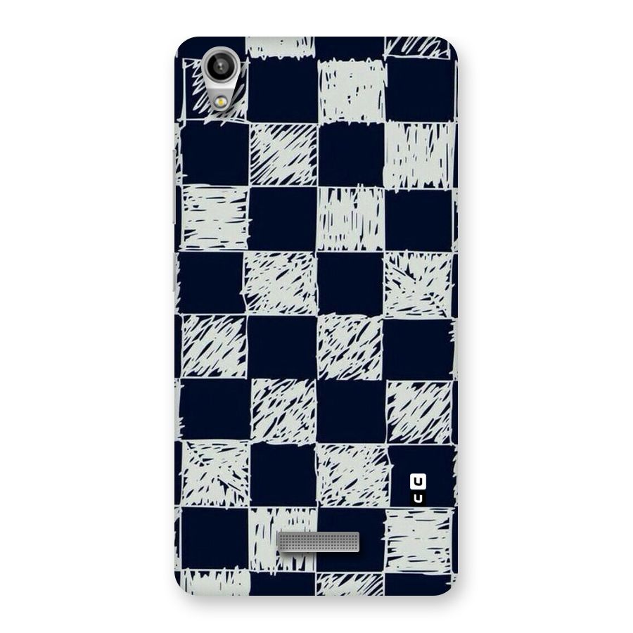 Sketchy Check Design Back Case for Lava-Pixel-V1