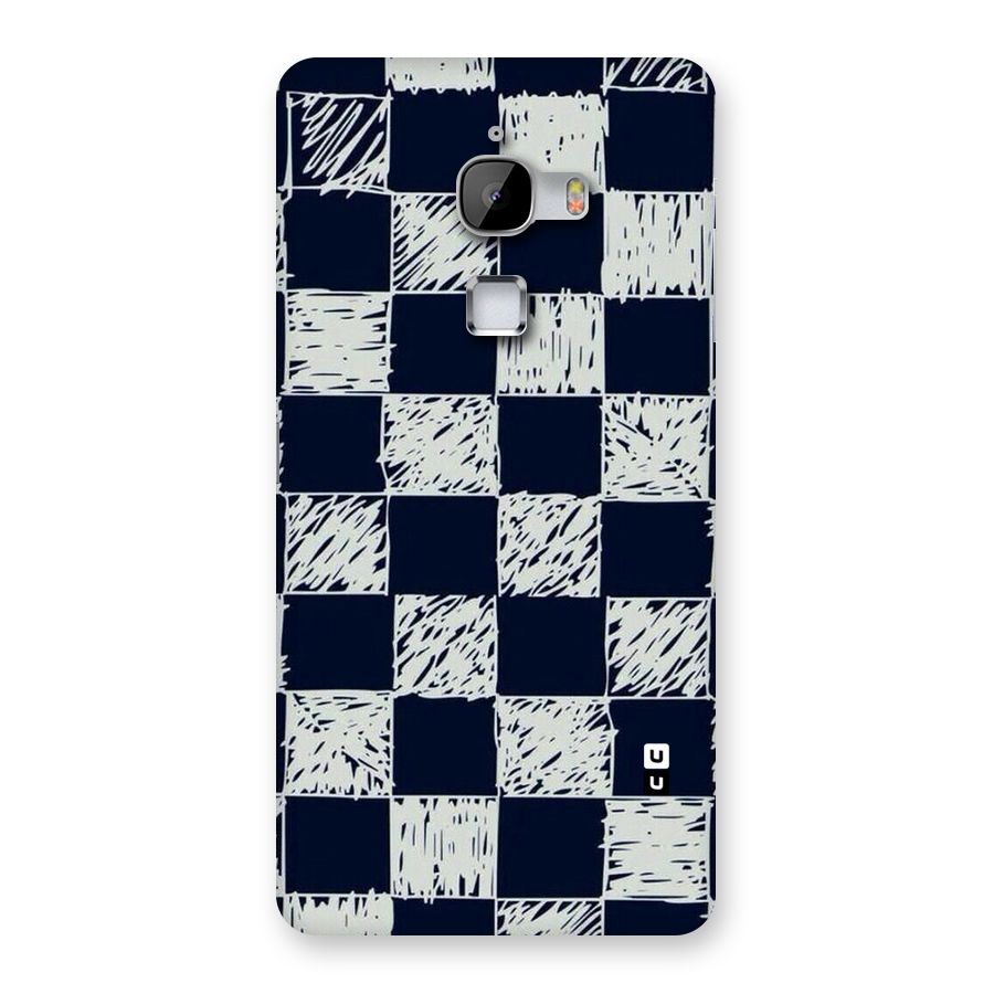 Sketchy Check Design Back Case for LeTv Le Max