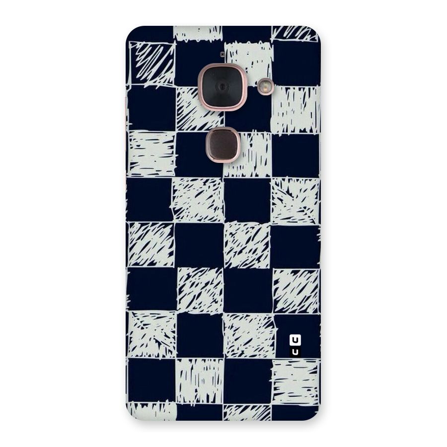 Sketchy Check Design Back Case for Le Max 2