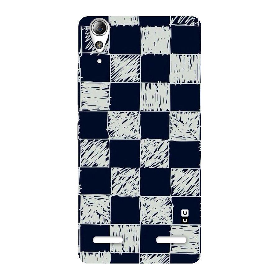 Sketchy Check Design Back Case for Lenovo A6000 Plus