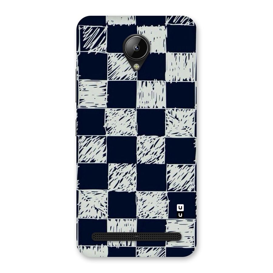 Sketchy Check Design Back Case for Lenovo C2