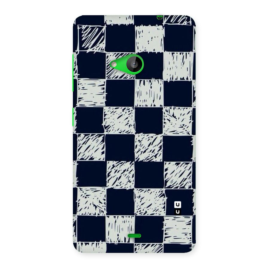 Sketchy Check Design Back Case for Lumia 535