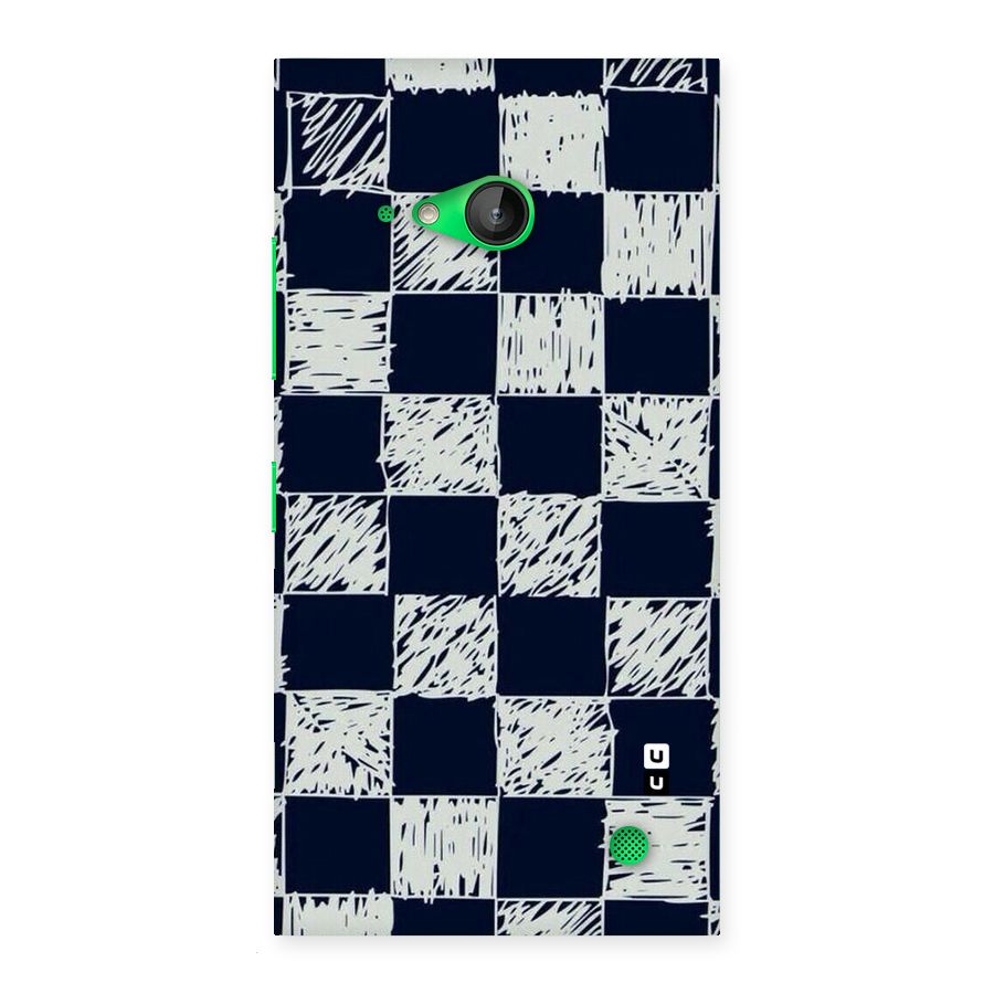 Sketchy Check Design Back Case for Lumia 730
