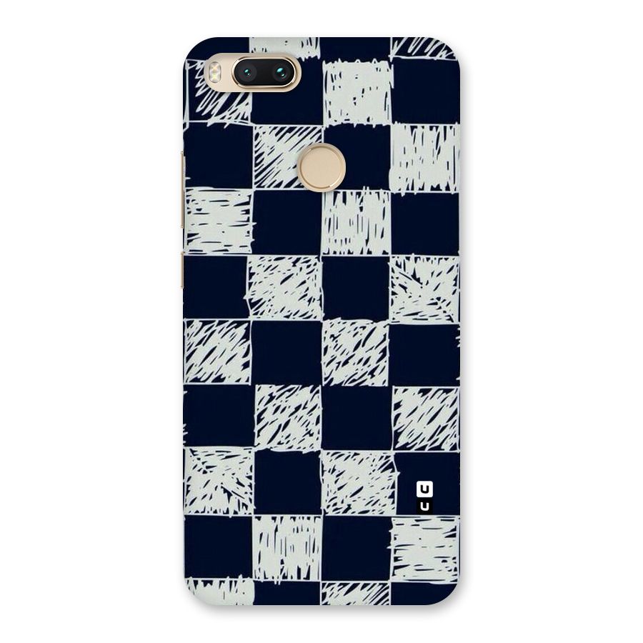 Sketchy Check Design Back Case for Mi A1