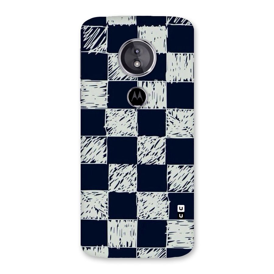 Sketchy Check Design Back Case for Moto E5