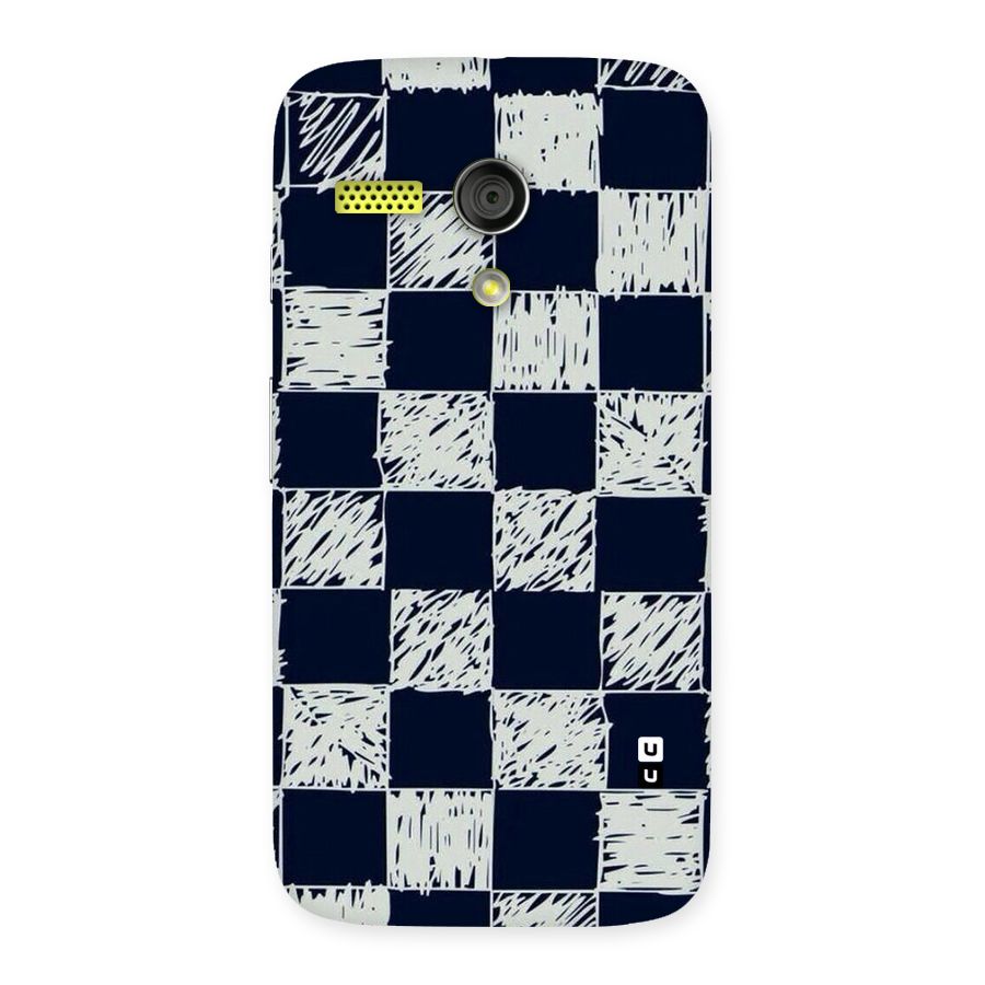 Sketchy Check Design Back Case for Moto G