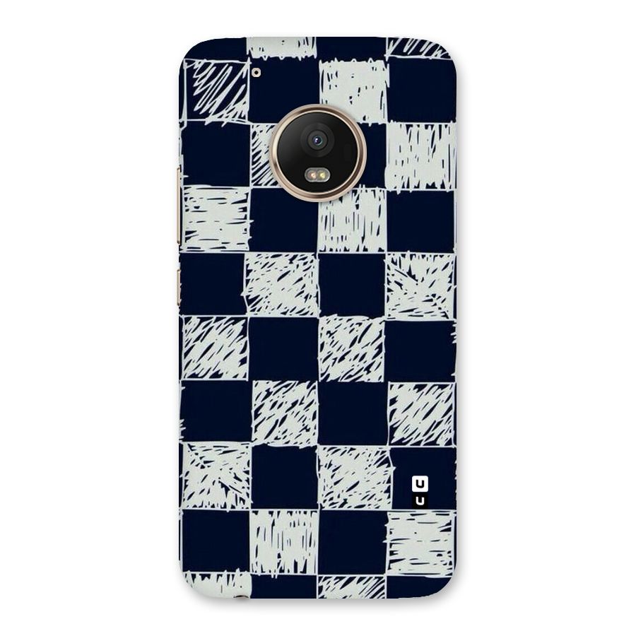 Sketchy Check Design Back Case for Moto G5 Plus