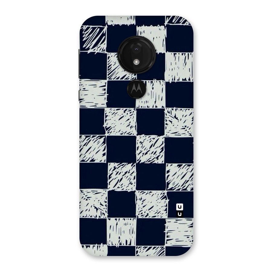 Sketchy Check Design Back Case for Moto G7 Power
