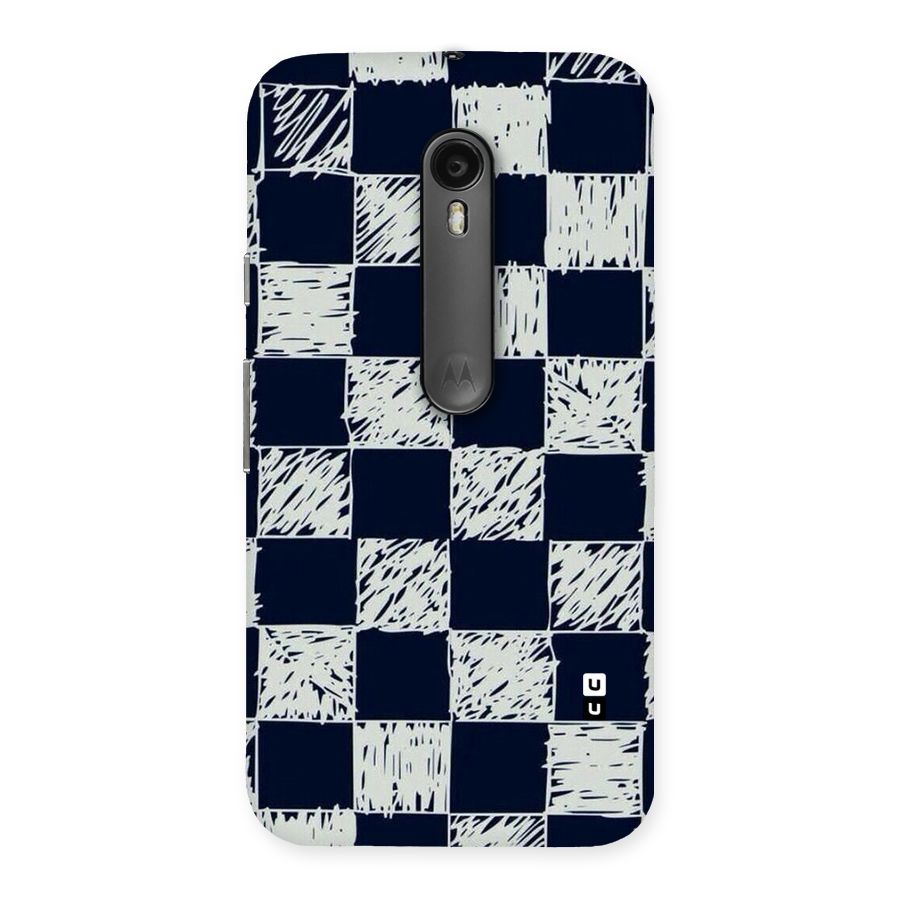 Sketchy Check Design Back Case for Moto G Turbo