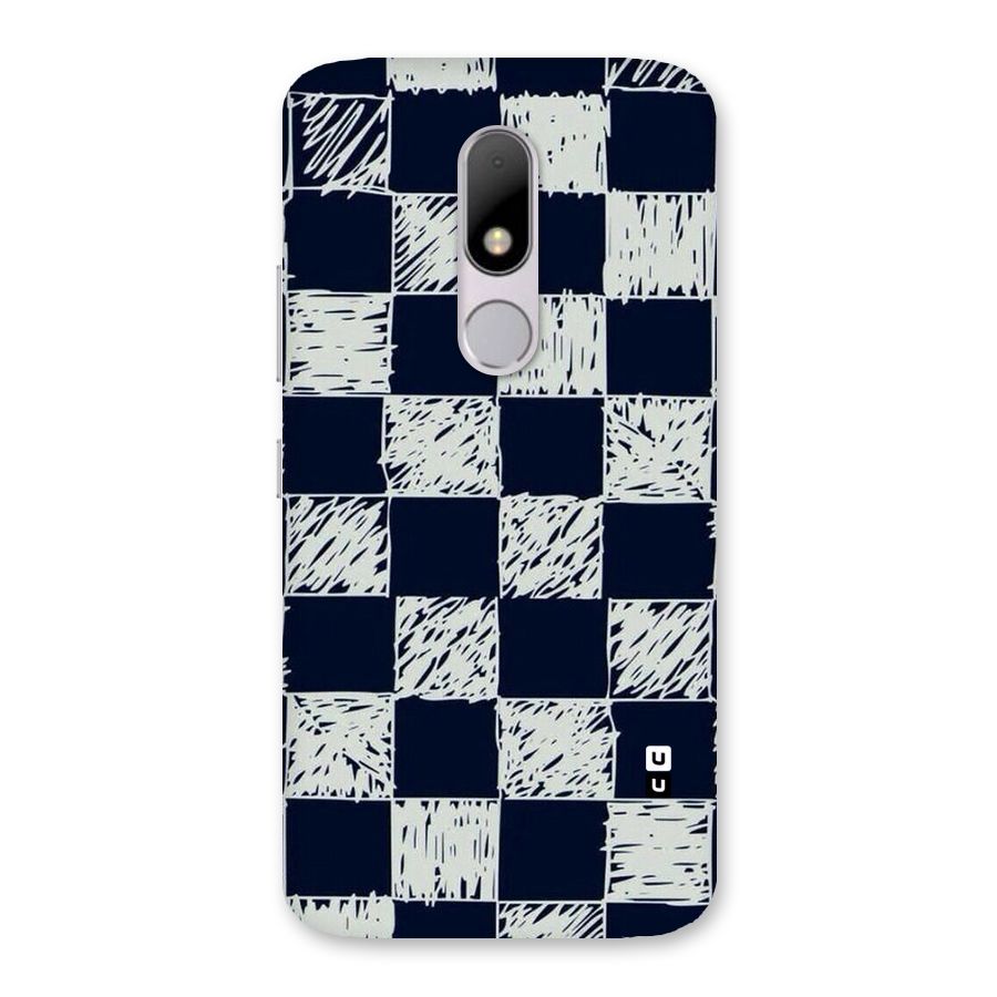 Sketchy Check Design Back Case for Moto M