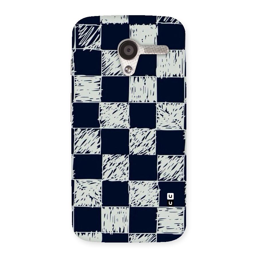 Sketchy Check Design Back Case for Moto X