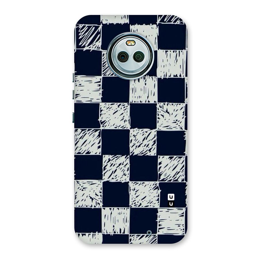 Sketchy Check Design Back Case for Moto X4