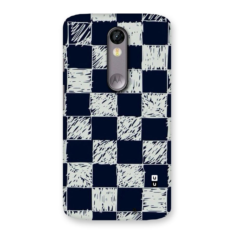 Sketchy Check Design Back Case for Moto X Force