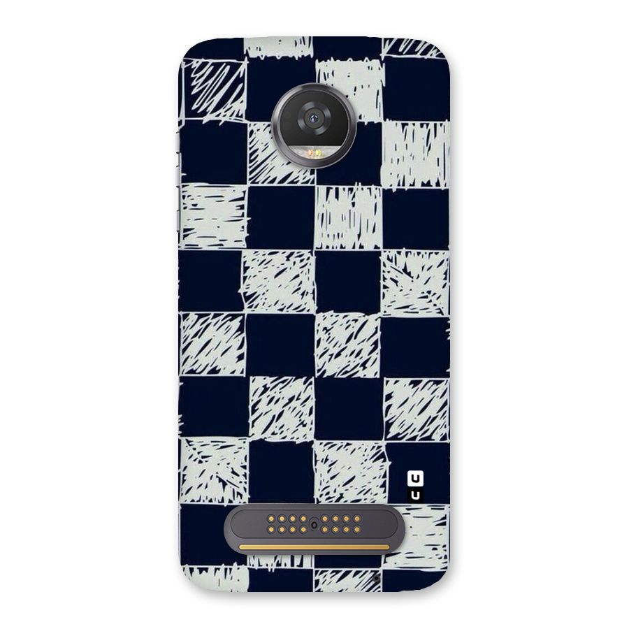 Sketchy Check Design Back Case for Moto Z2 Play