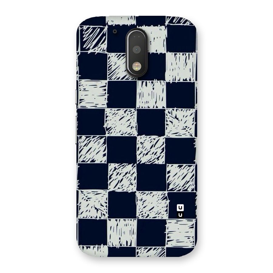Sketchy Check Design Back Case for Motorola Moto G4 Plus