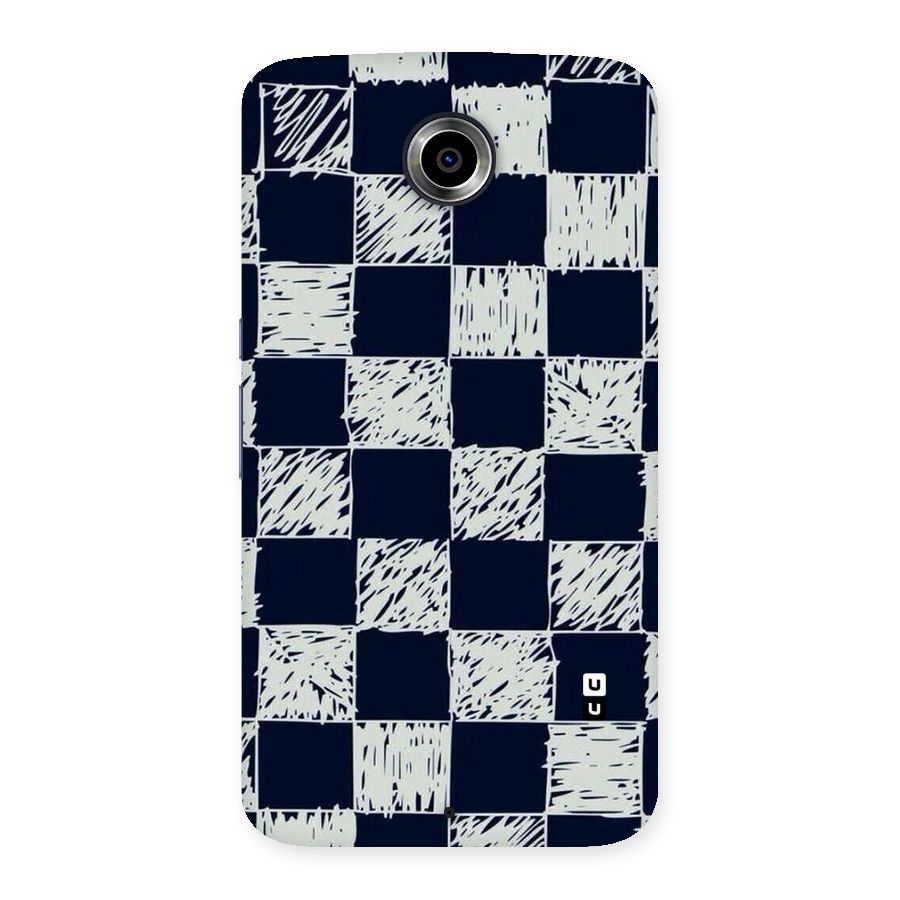 Sketchy Check Design Back Case for Nexsus 6