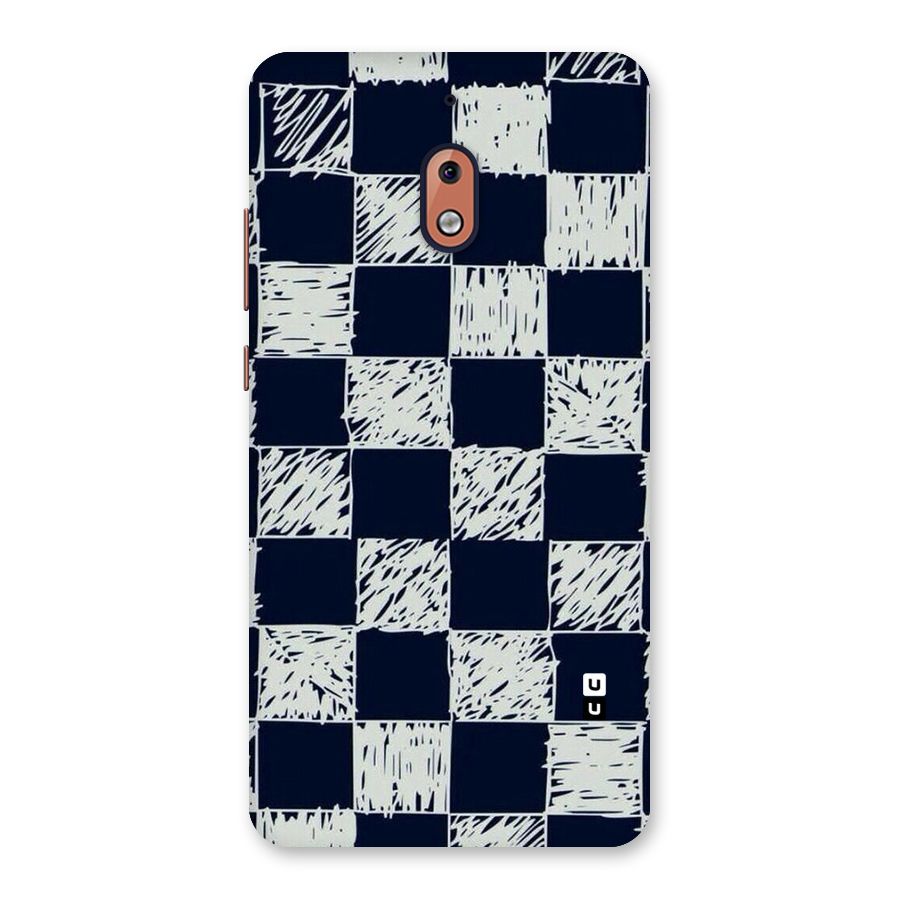 Sketchy Check Design Back Case for Nokia 2.1