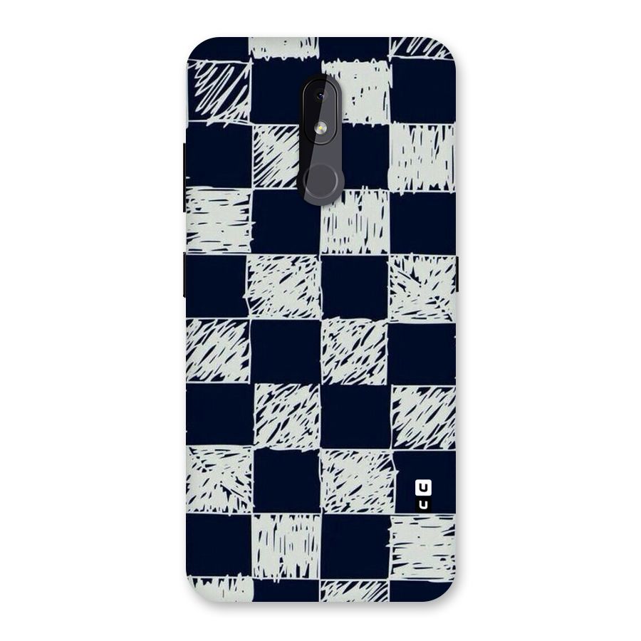 Sketchy Check Design Back Case for Nokia 3.2