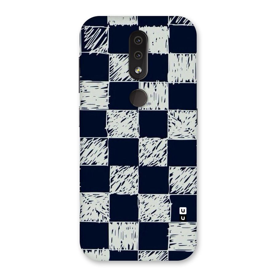 Sketchy Check Design Back Case for Nokia 4.2