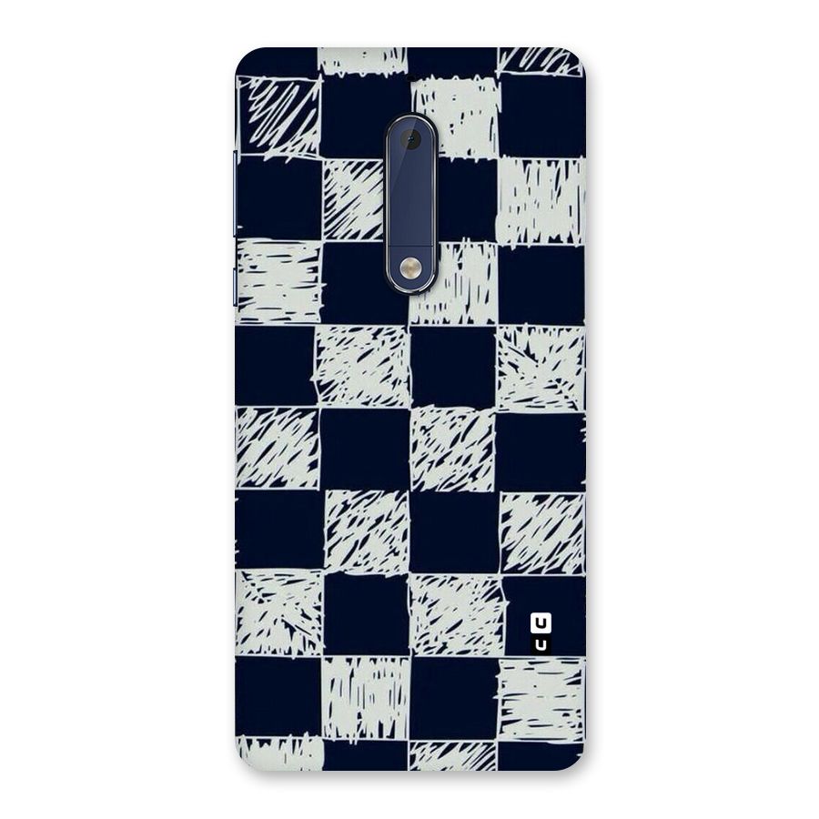 Sketchy Check Design Back Case for Nokia 5