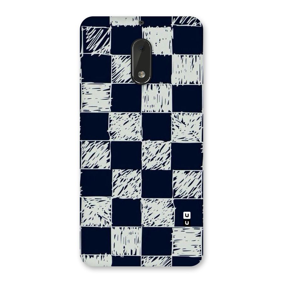 Sketchy Check Design Back Case for Nokia 6