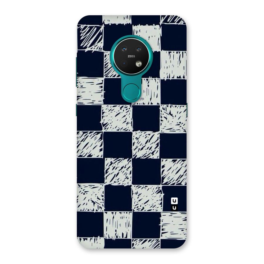 Sketchy Check Design Back Case for Nokia 7.2