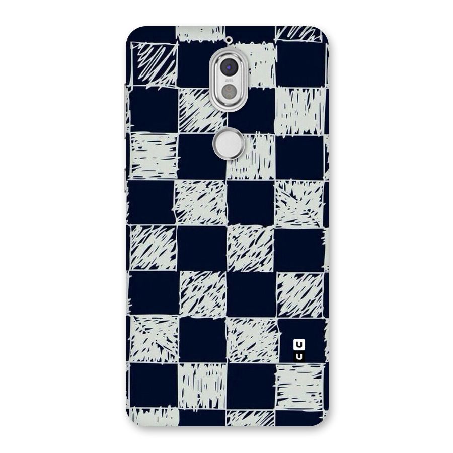 Sketchy Check Design Back Case for Nokia 7