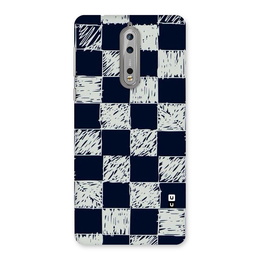 Sketchy Check Design Back Case for Nokia 8