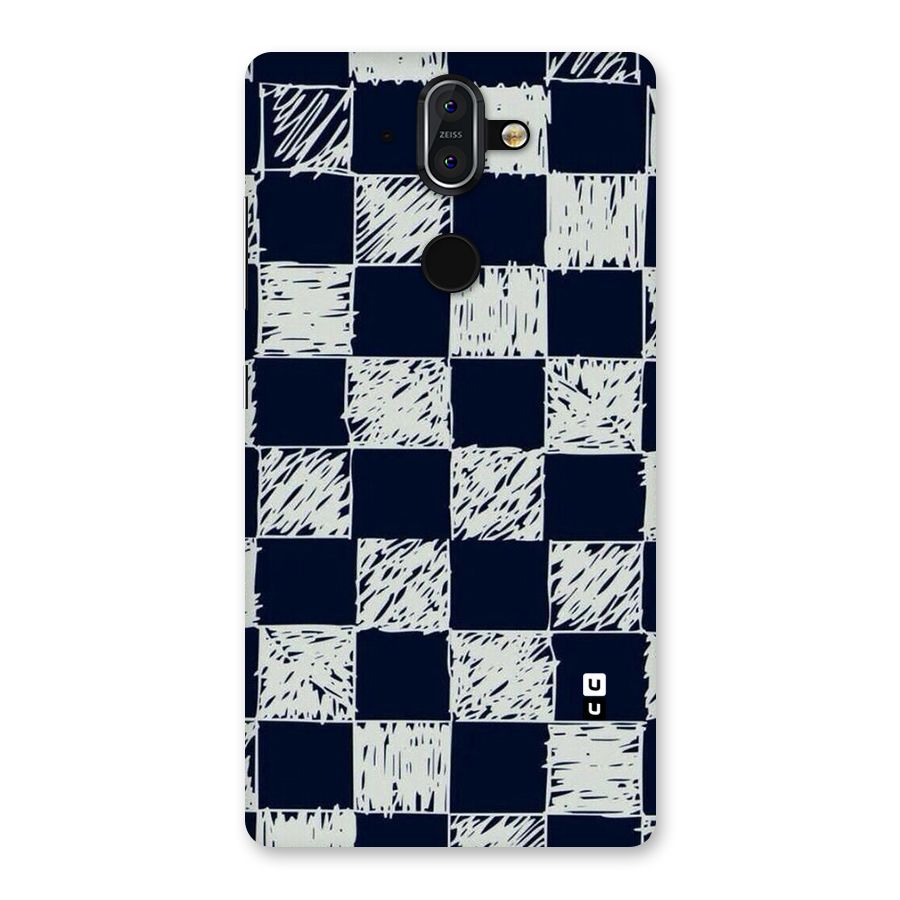 Sketchy Check Design Back Case for Nokia 8 Sirocco