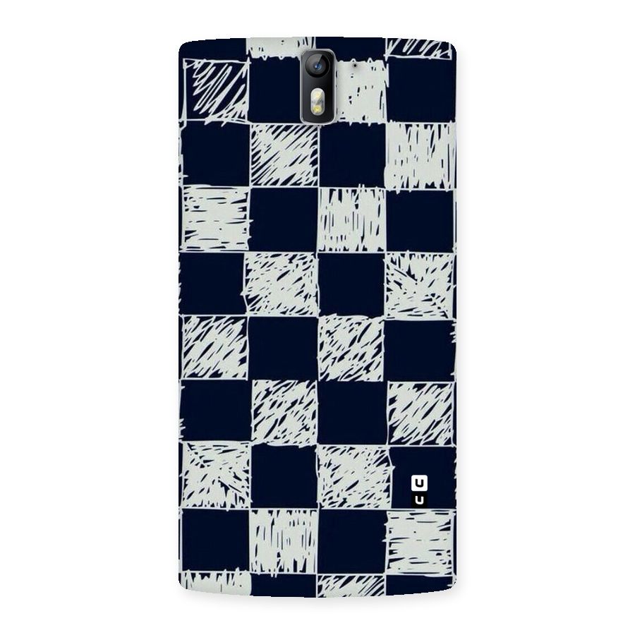 Sketchy Check Design Back Case for One Plus One