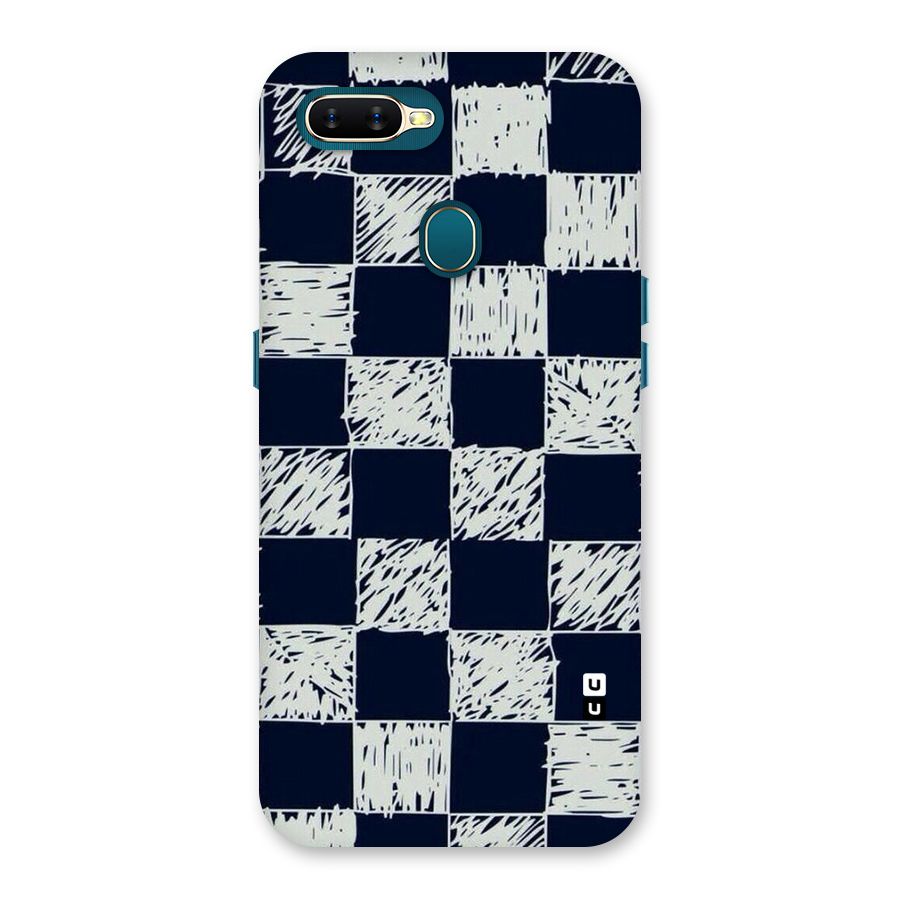 Sketchy Check Design Back Case for Oppo A11k