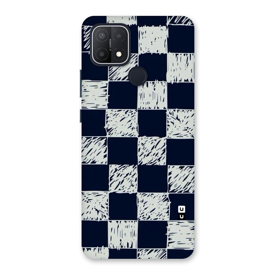 Sketchy Check Design Back Case for Oppo A15s